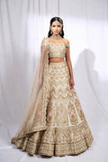 Ivory & Gold Bridal Lehenga Set — Made to Order